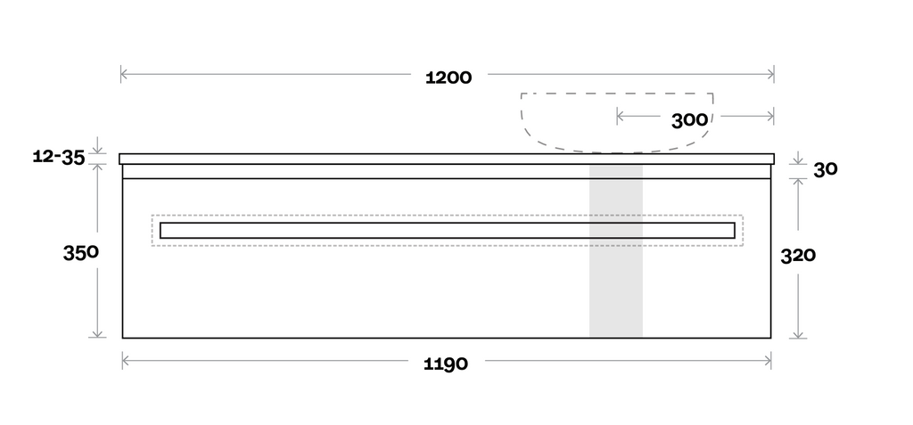 Marquis Rossi Wall Hung Vanity - Wellsons