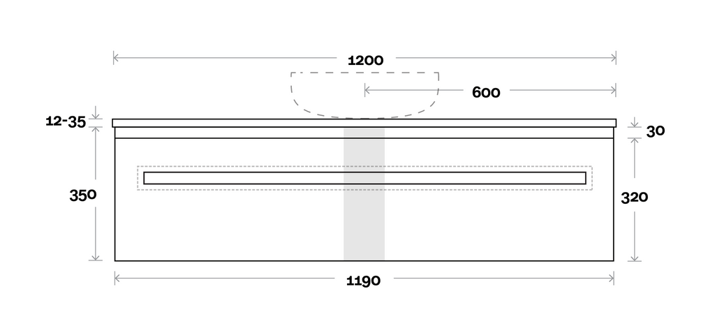 Marquis Rossi Wall Hung Vanity - Wellsons