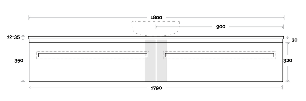 Marquis Rossi Wall Hung Vanity - Wellsons