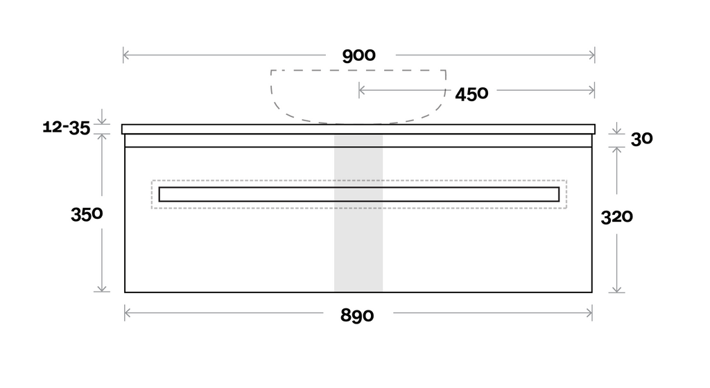 Marquis Rossi Wall Hung Vanity - Wellsons