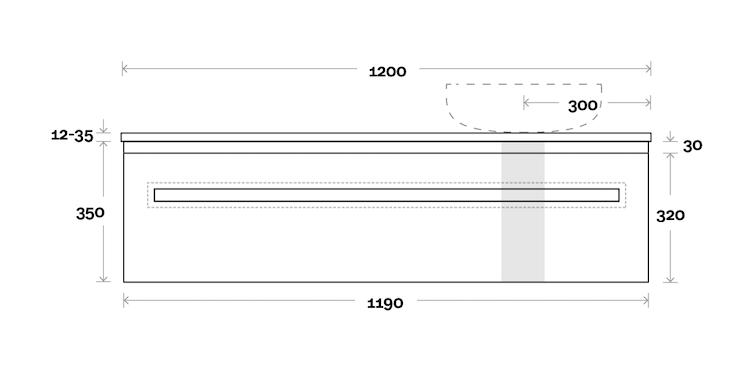 Marquis Rossi Vanity with Timber Top - Wellsons