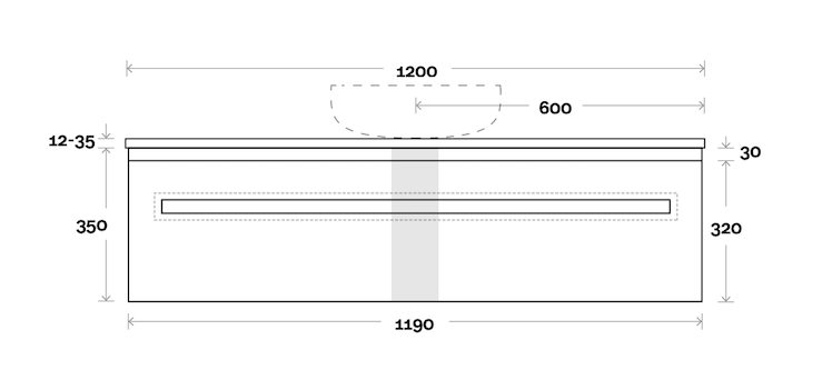 Marquis Rossi Vanity with Timber Top - Wellsons