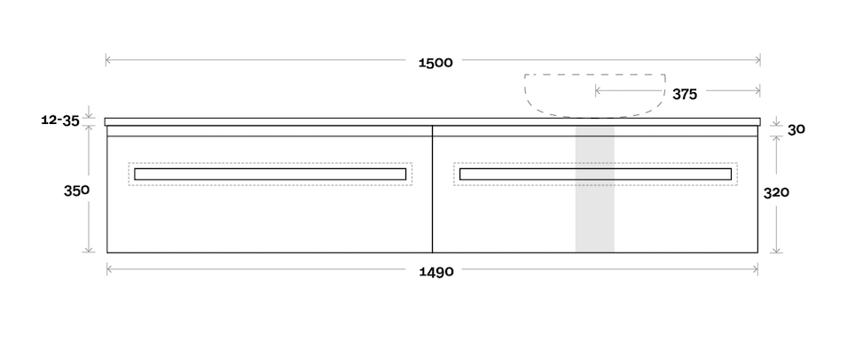 Marquis Rossi Vanity with Timber Top - Wellsons