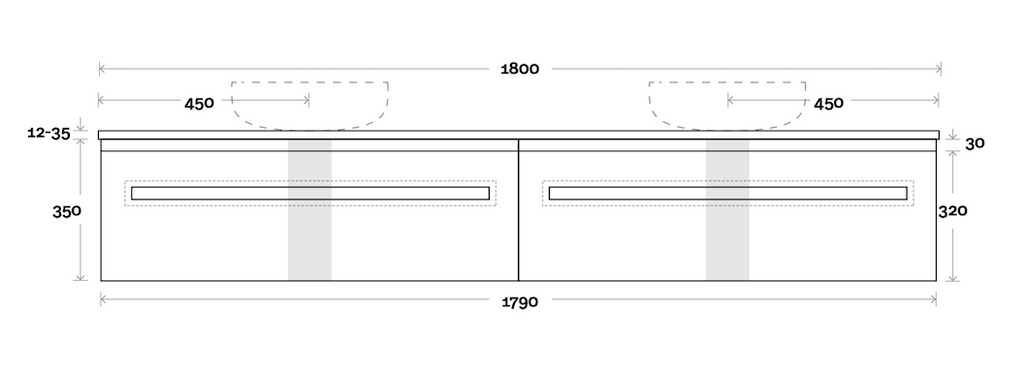 Marquis Rossi Vanity with Timber Top - Wellsons