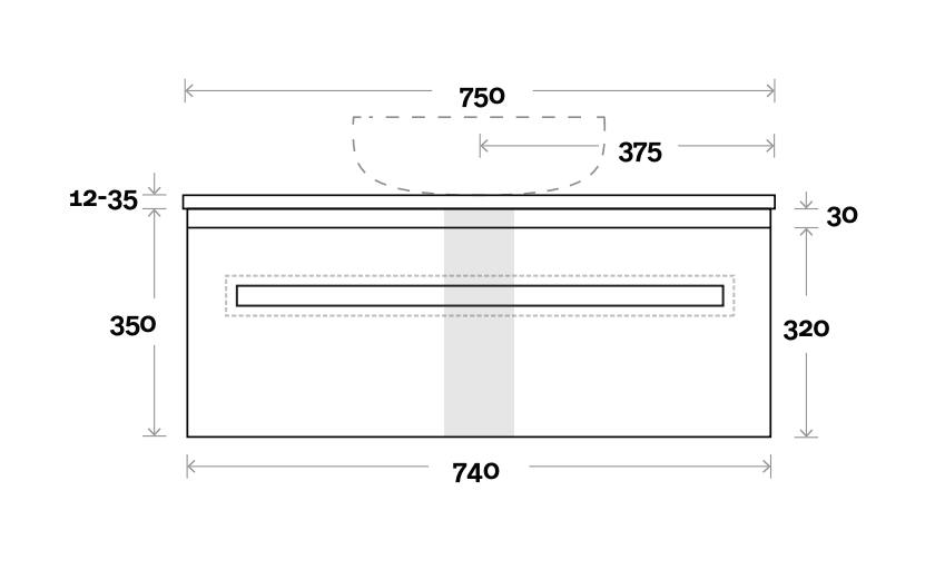 Marquis Rossi Vanity with Timber Top - Wellsons