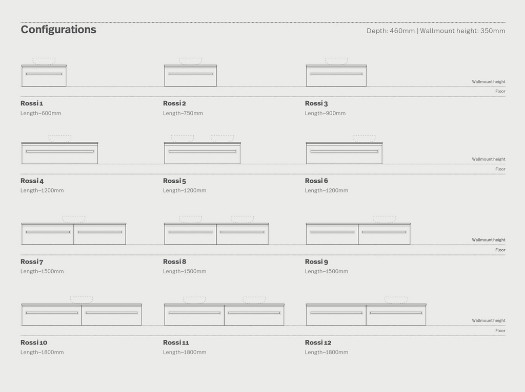 Marquis Rossi Wall Hung Vanity