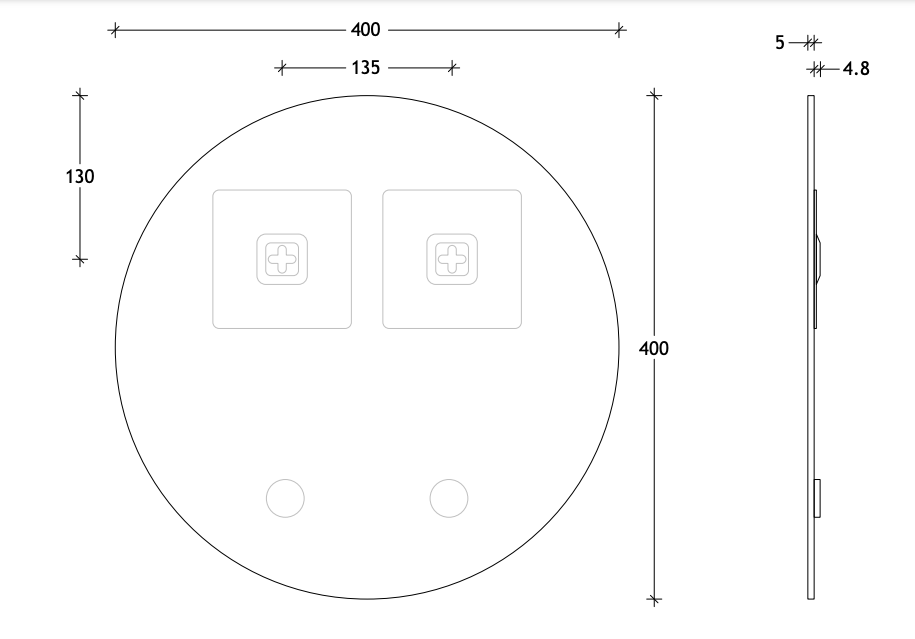 ADP Round Polished Edge Mirror - Wellsons
