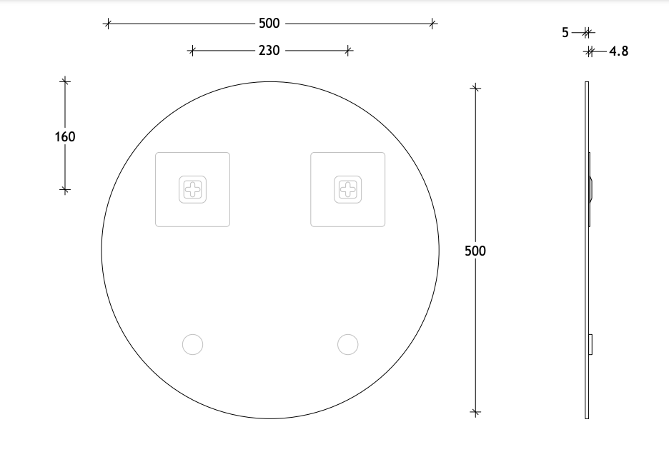 ADP Round Polished Edge Mirror - Wellsons