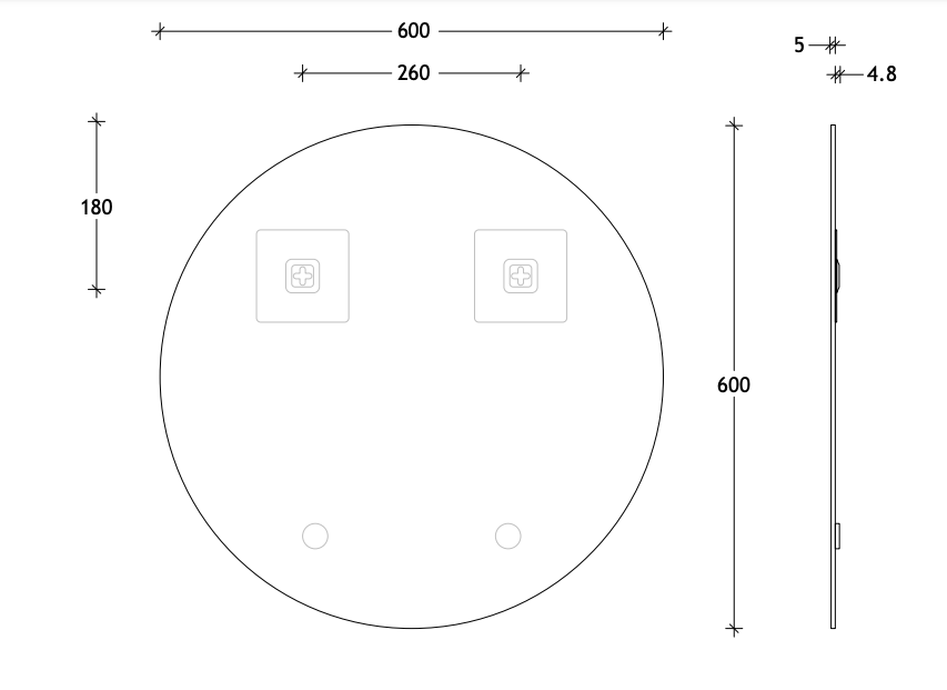 ADP Round Polished Edge Mirror - Wellsons