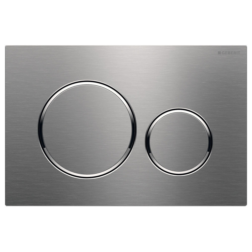 GEBERIT Sigma 20 Brushed Stainless Steel Round Button Flush Plate - Wellsons