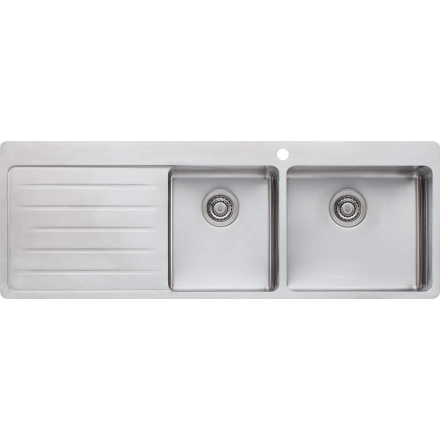 Oliveri Sonetto 1 & 3/4 Bowl Topmount Sink With Drainer
