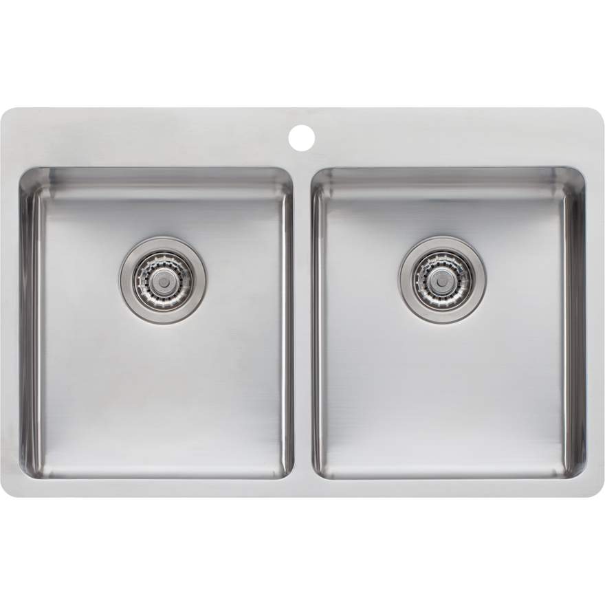 Oliveri Sonetto Double Bowl Topmount Sink