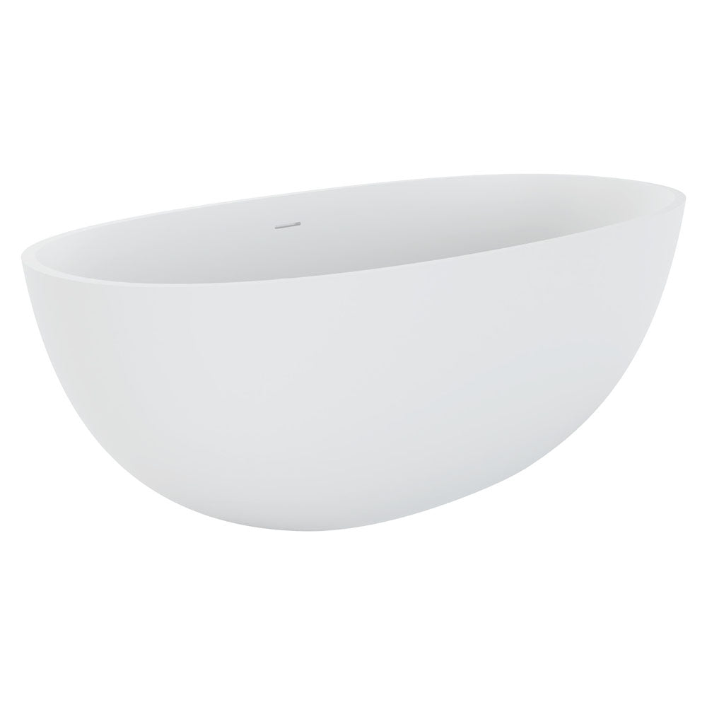 Fienza Sasso Freestanding Stone Bath 1650mm - Matte White