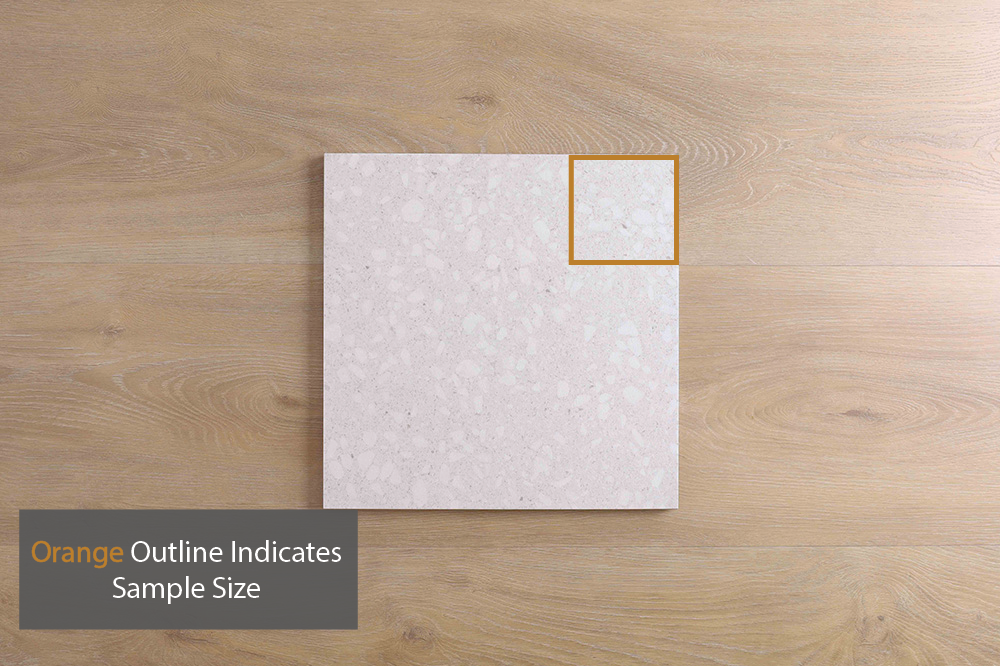 Signia Misty White Terrazzo Look Tile