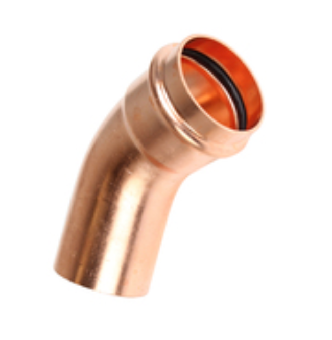 Copper Press 45° Elbow (Male/Female) Water 32MM - Wellsons