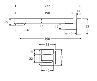 Fienza Koko Swivel Bath Outlet - Chrome - Wellsons