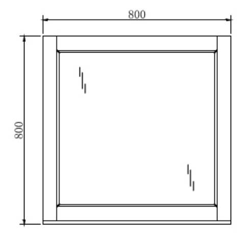 Belbagno Manhattan Mirror 800mm - Wellsons