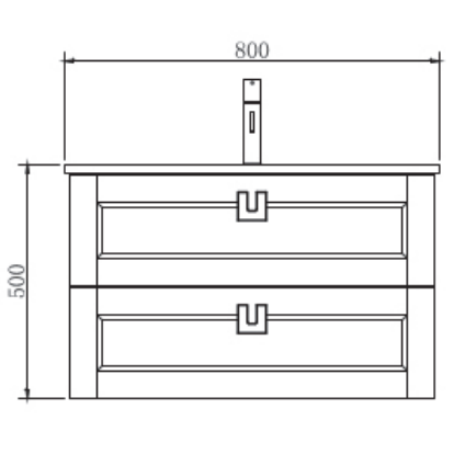 Belbagno Manhattan Wall Hung Vanity 800mm - White Oak - Wellsons