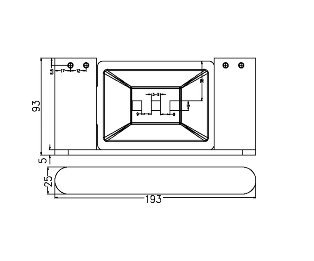 Nero Bianca Soap Dish Holder - Matte Black - Wellsons