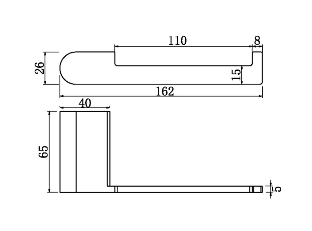 Nero Bianca Toilet Roll Holder - Gunmetal Grey - Wellsons