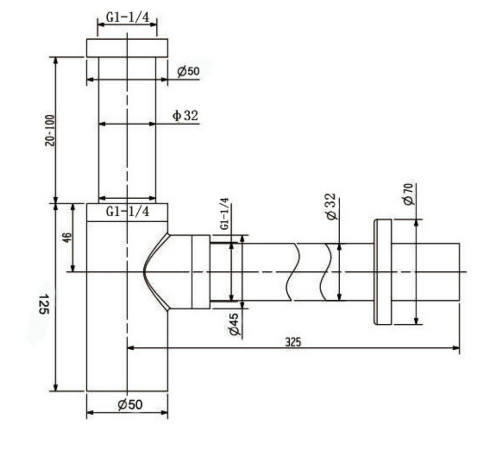 ADP Waterloo Bottle Trap - Brushed Nickel