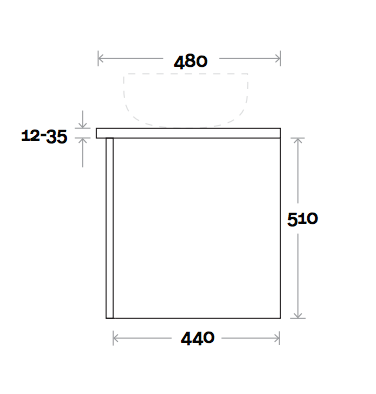 Marquis Gold Wall Hung Vanity - Wellsons