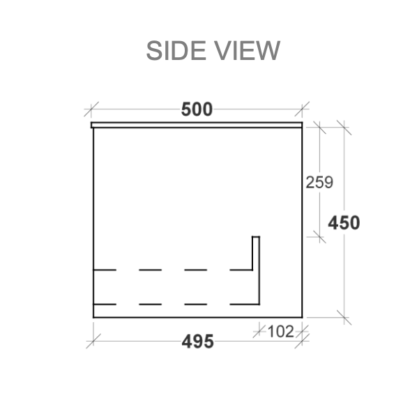 Rifco Contour Wall Hung Vanity with Caesarstone Top & Basin