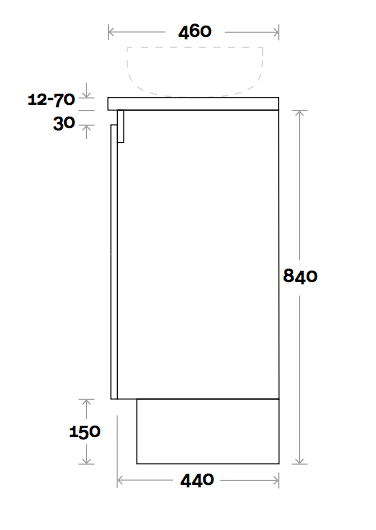 Marquis Phoenix Vanity with Solid Timber Top & Basin Floor Standing Vanity - Wellsons