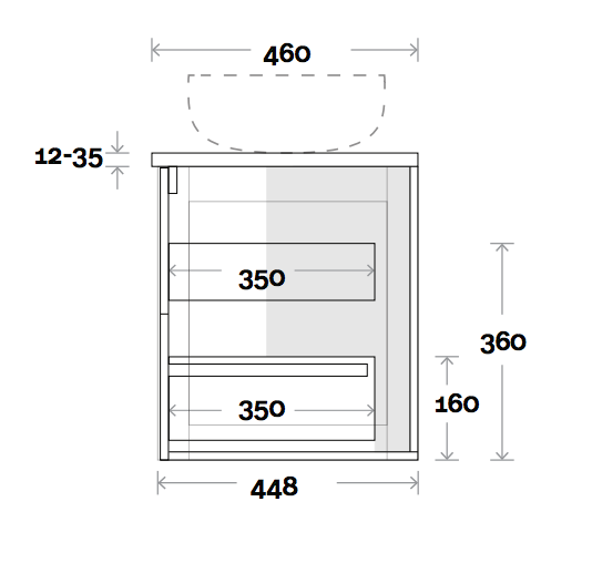 Marquis Pier Wall Hung Vanity - Wellsons