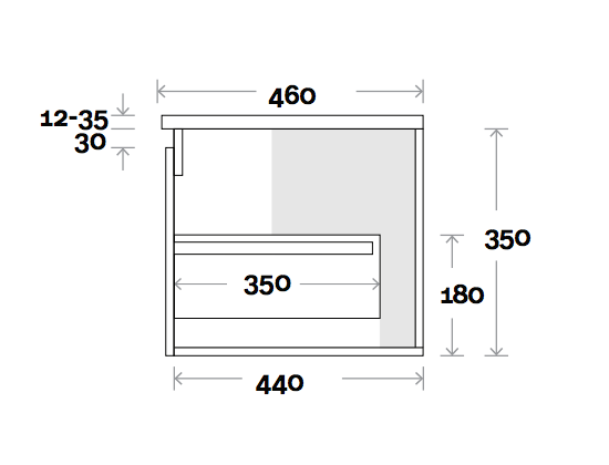 Marquis Rossi Wall Hung Vanity - Wellsons