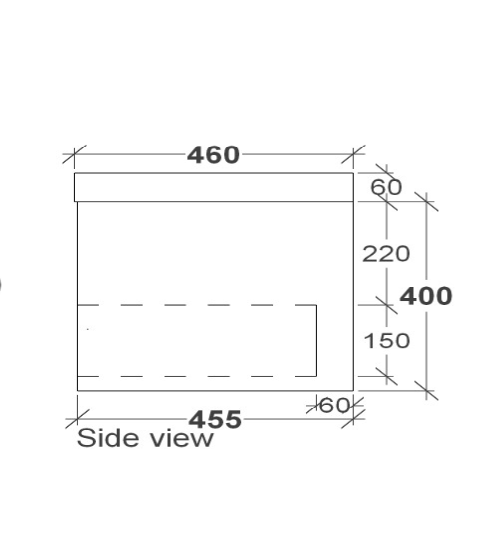 Rifco Opera Wall Hung Vanity with 40mm Concrete Integrated Basin Top
