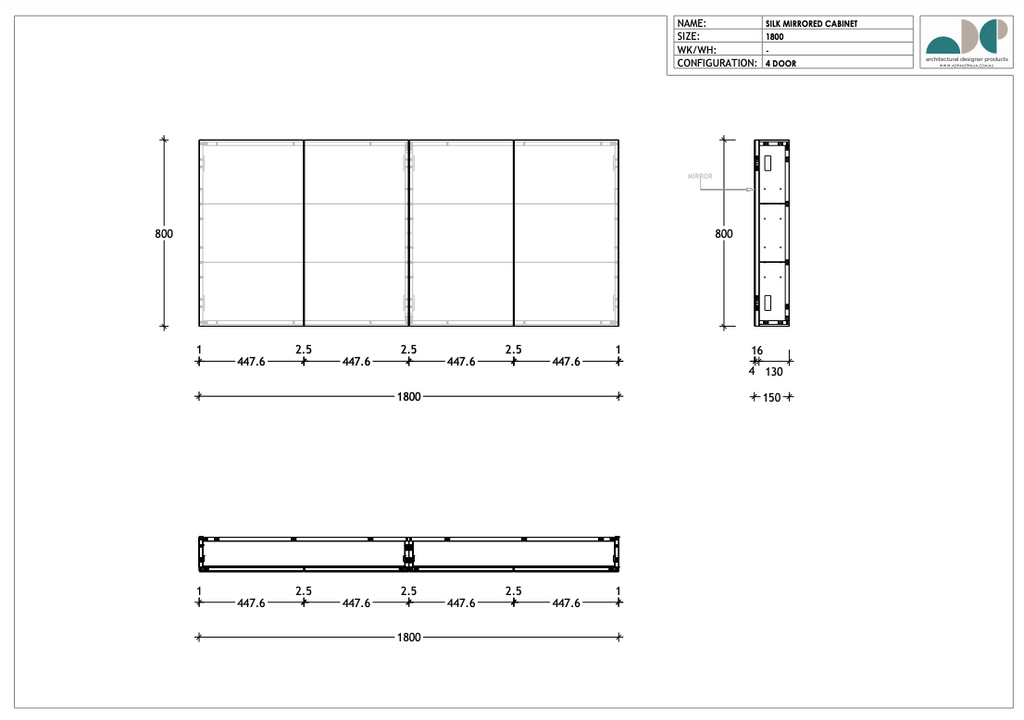 ADP Gloss Silk Shaving Cabinet - Wellsons
