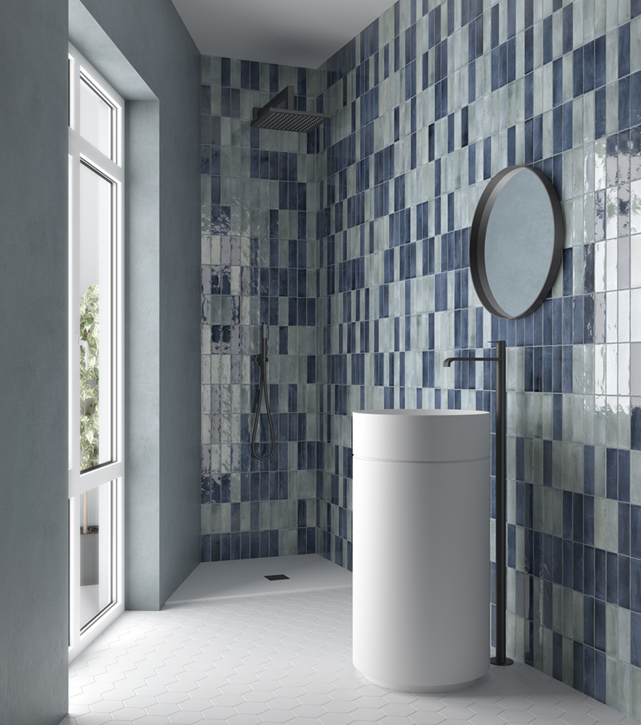 Soho Blue Gloss Subway Tile