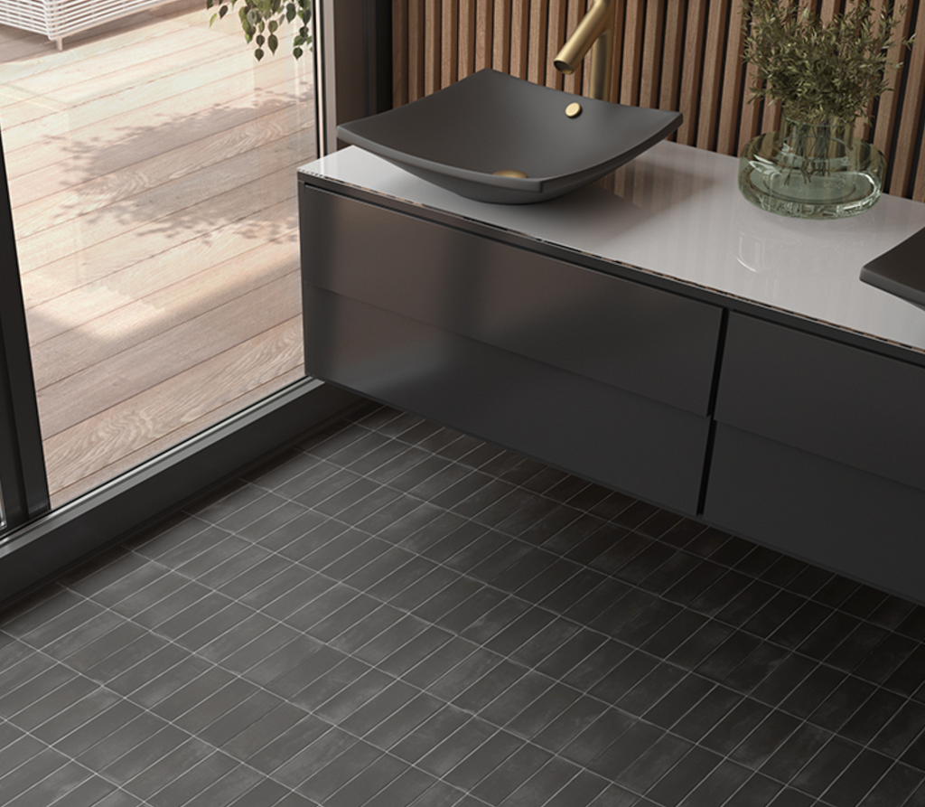 Soho Black Matt Subway Tile