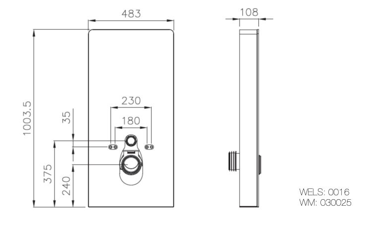 Gallaria Alta Column Wall Hung Electric Smart Toilet Suite