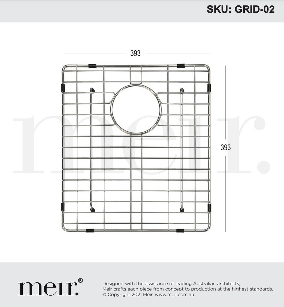 Meir Lavello Protection Grid For MKSP-S450450 - Polished Chrome