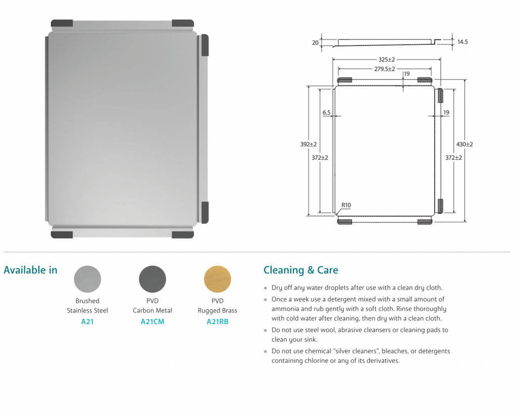 Fienza Hana Sink Drainer Tray