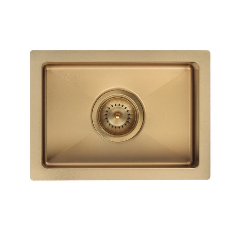Meir Bar Sink Single Bowl 382 x 272 - Brushed Bronze