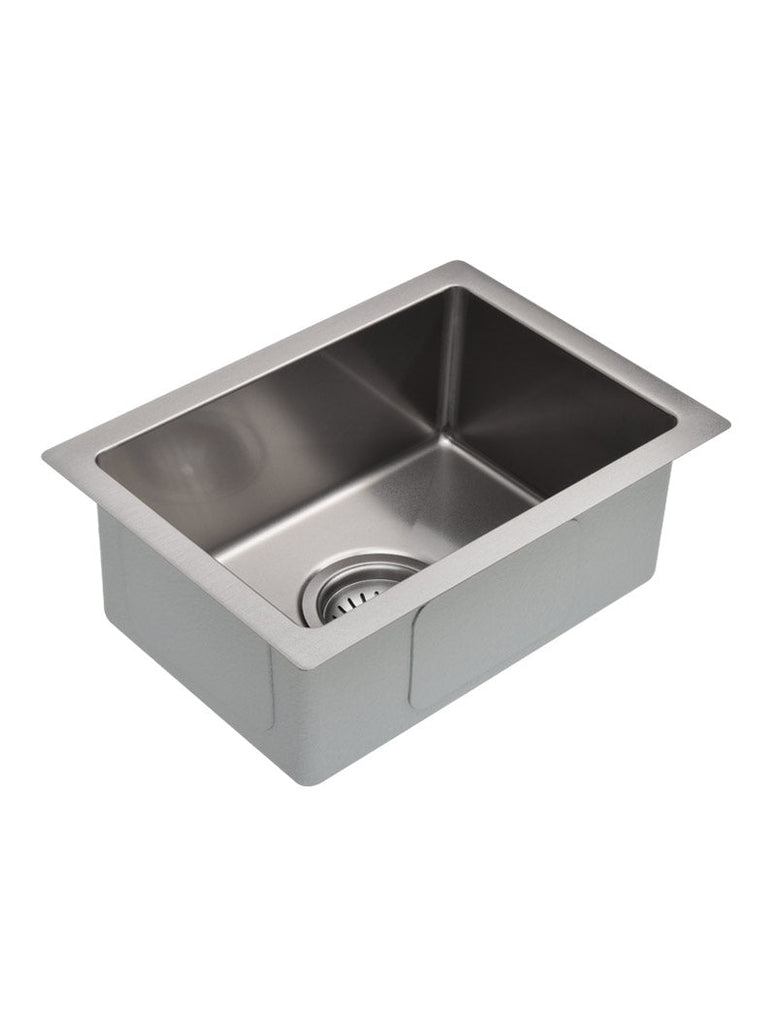 Meir Bar Sink Single Bowl 382 x 272 - Brushed Nickel