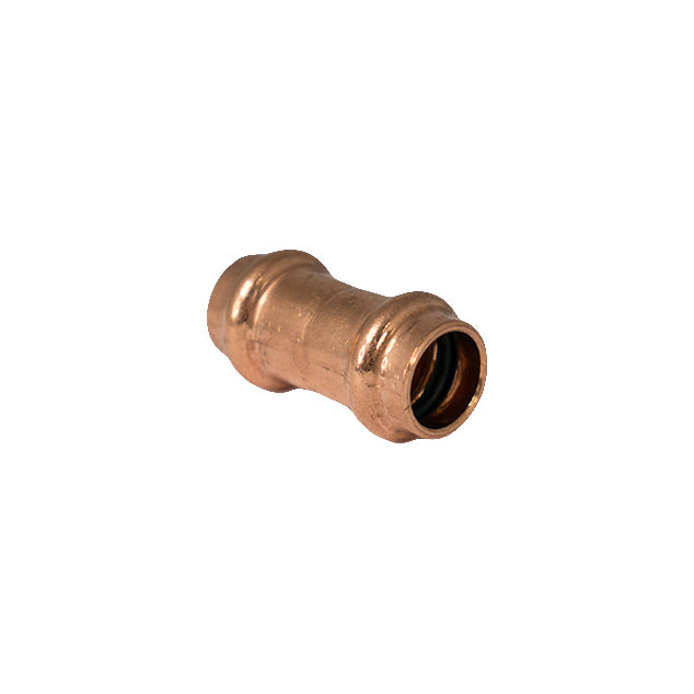 Copper Press Straight Coupling Water 15MM - Wellsons