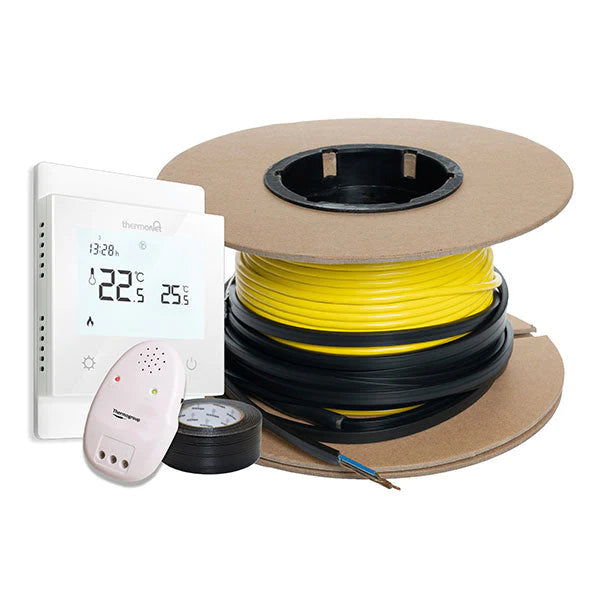 Thermogroup Thermowire Underfloor Heating Loose Wire Cable Kit and Thermostat