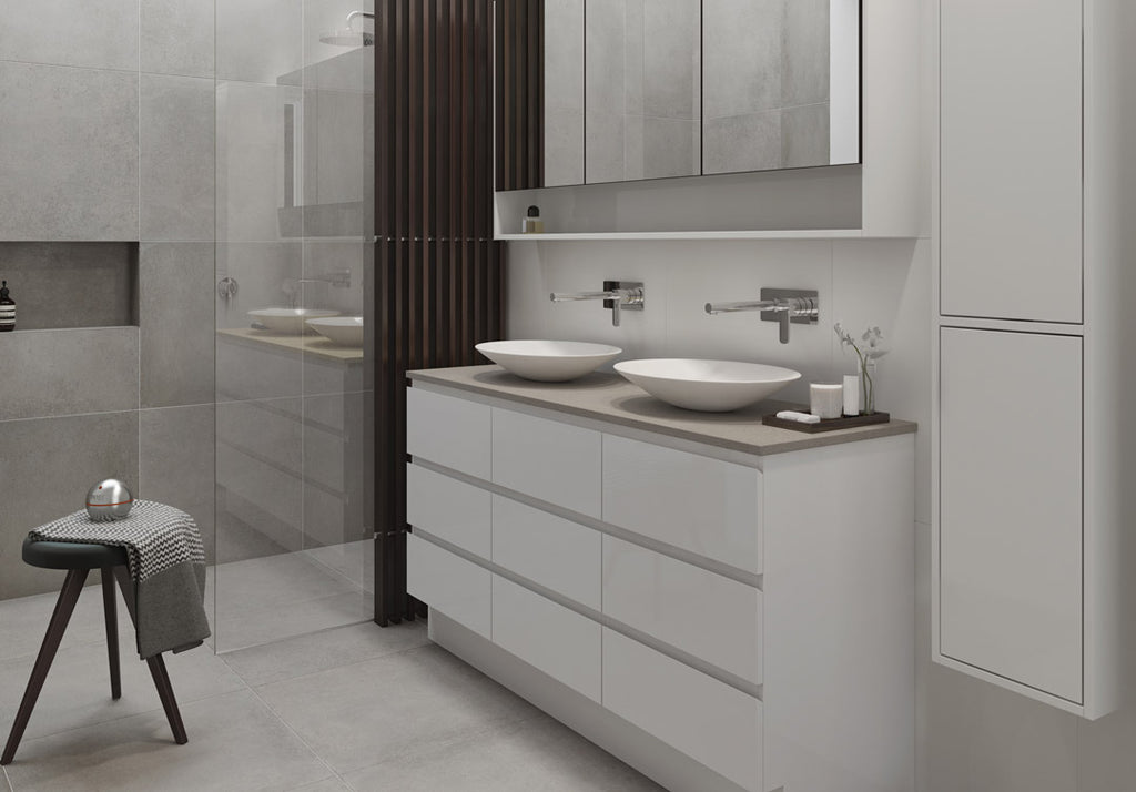 Timberline Ashton Floor Standing Vanity with Above Counter Basin