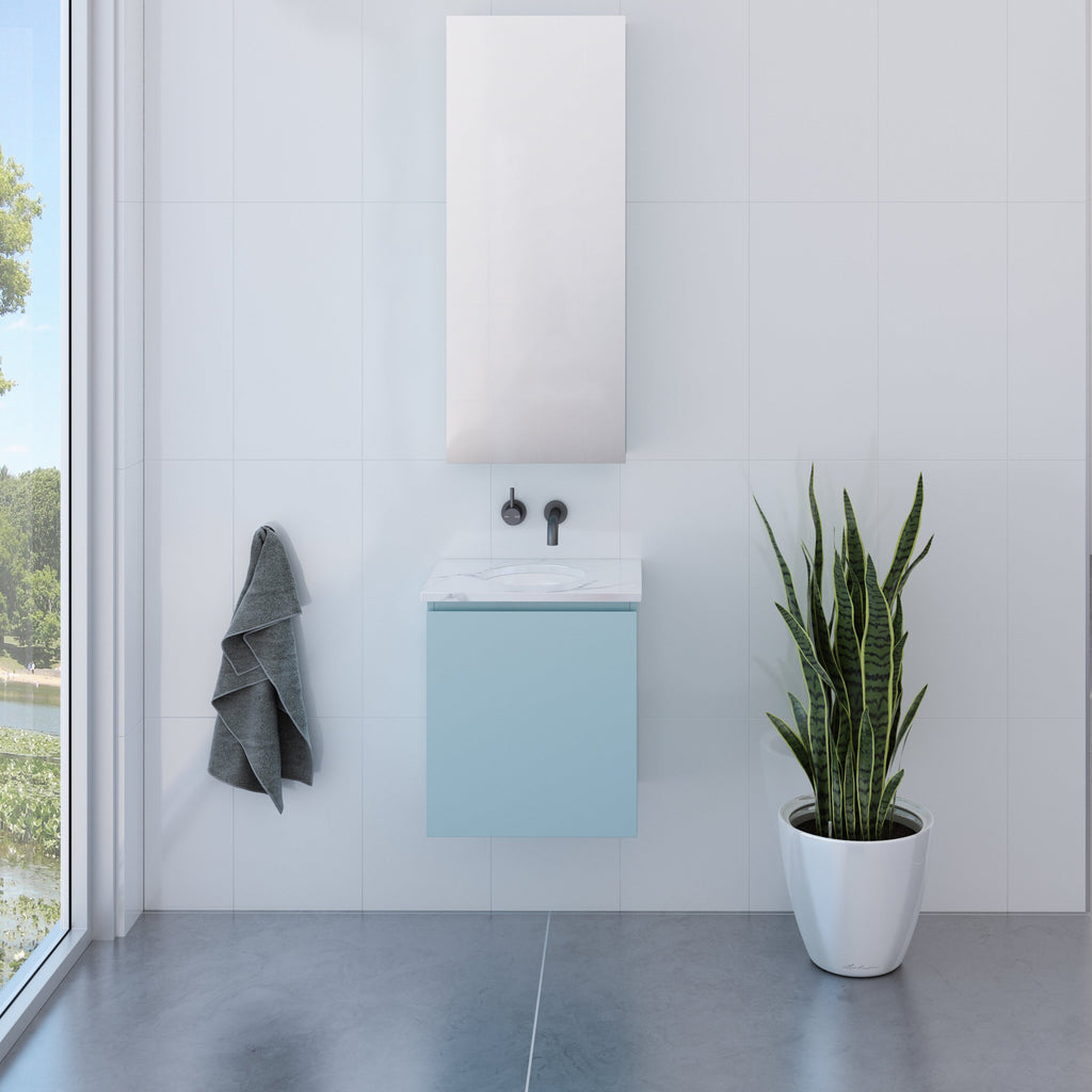 Timberline Billie Wall Hung Vanity with Silksurface Top & Basin