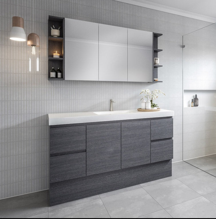 Timberline Carlo Wall Hung Vanity with Alpha Ceramic Top