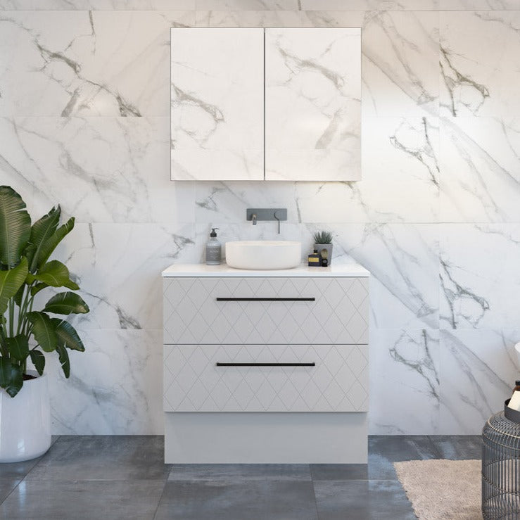 Timberline Henley Floor Standing Vanity with Above Counter Basin - Wellsons