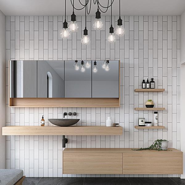 Timberline Milan Wall Hung Vanity with Above Counter Basin - Wellsons