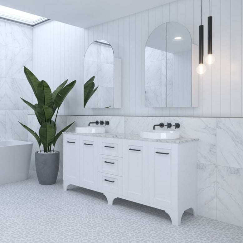 Timberline Windsor Floor Standing Vanity with Silksurface Top & Above Counter Basin