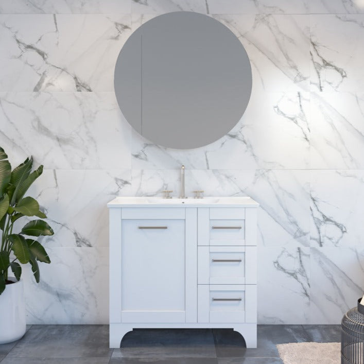 Timberline Windsor Floor Standing Vanity with Alpha Ceramic Top