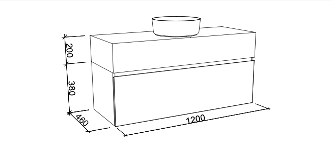 Timberline Kingsley Wall Hung Vanity with Basin - Wellsons