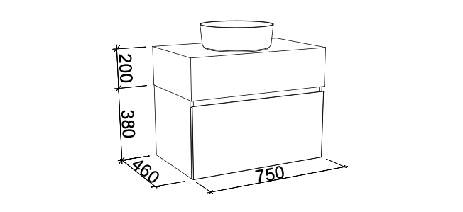 Timberline Kingsley Wall Hung Vanity with Basin - Wellsons